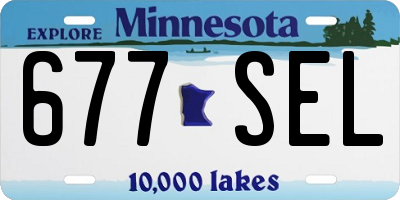 MN license plate 677SEL