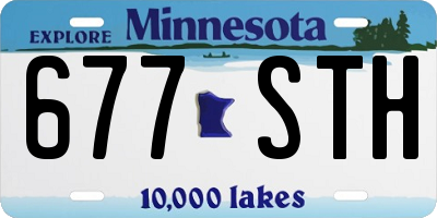 MN license plate 677STH