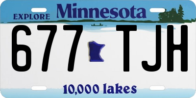 MN license plate 677TJH