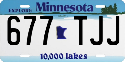 MN license plate 677TJJ