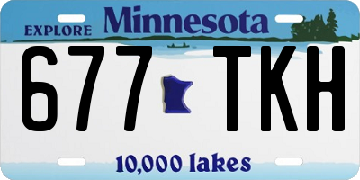 MN license plate 677TKH