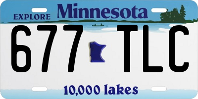 MN license plate 677TLC