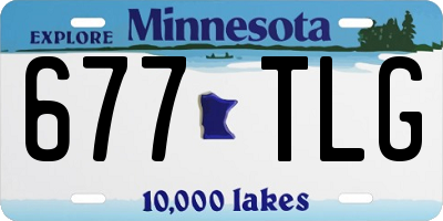 MN license plate 677TLG