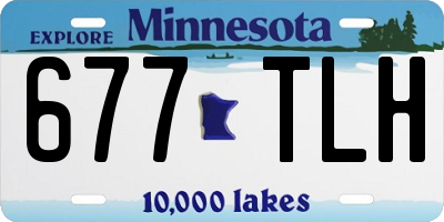 MN license plate 677TLH