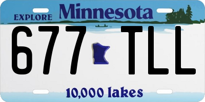 MN license plate 677TLL
