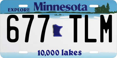 MN license plate 677TLM