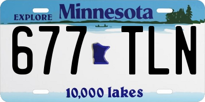 MN license plate 677TLN