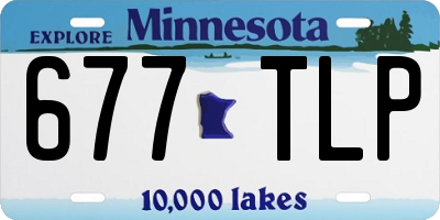 MN license plate 677TLP