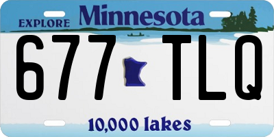MN license plate 677TLQ