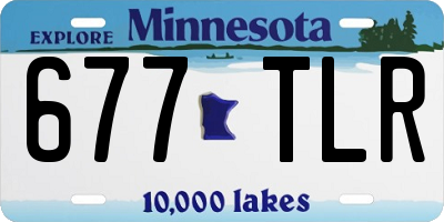 MN license plate 677TLR