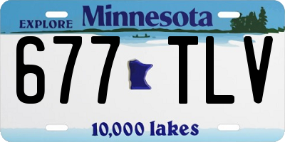 MN license plate 677TLV
