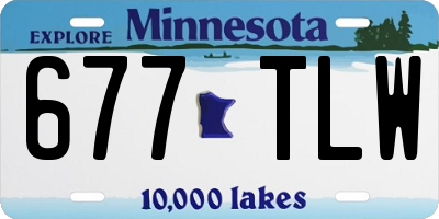 MN license plate 677TLW