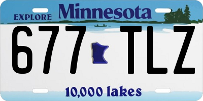 MN license plate 677TLZ