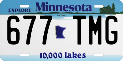 MN license plate 677TMG