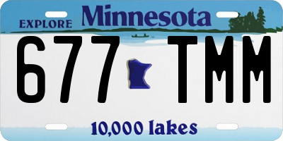 MN license plate 677TMM