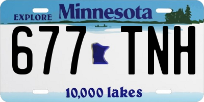 MN license plate 677TNH