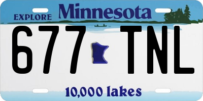 MN license plate 677TNL