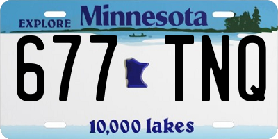 MN license plate 677TNQ