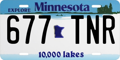 MN license plate 677TNR