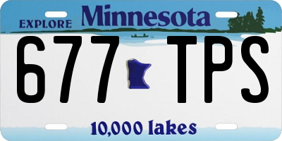 MN license plate 677TPS