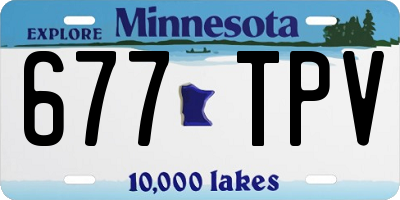 MN license plate 677TPV
