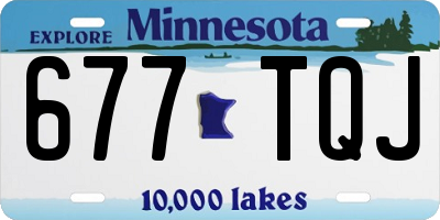 MN license plate 677TQJ