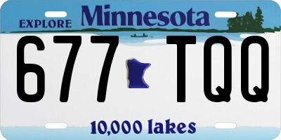 MN license plate 677TQQ