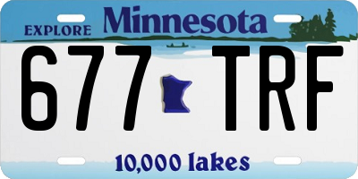 MN license plate 677TRF