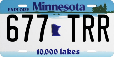 MN license plate 677TRR