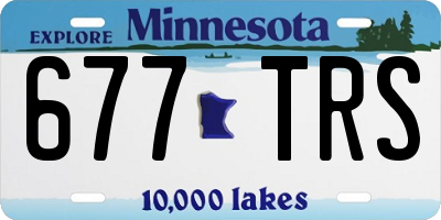 MN license plate 677TRS