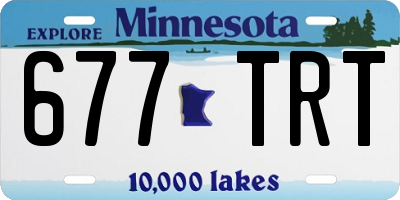 MN license plate 677TRT