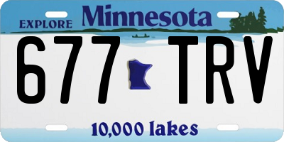 MN license plate 677TRV