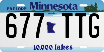 MN license plate 677TTG