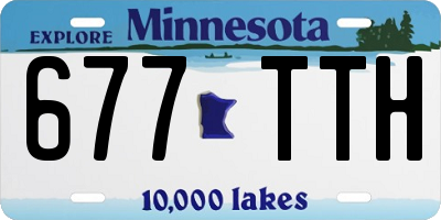 MN license plate 677TTH