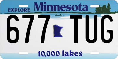 MN license plate 677TUG