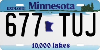 MN license plate 677TUJ