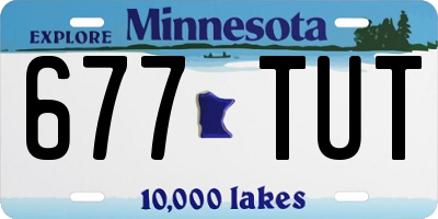 MN license plate 677TUT