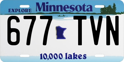 MN license plate 677TVN