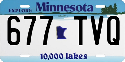 MN license plate 677TVQ