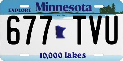 MN license plate 677TVU