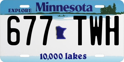 MN license plate 677TWH