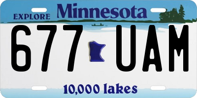 MN license plate 677UAM