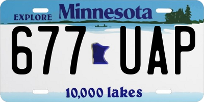 MN license plate 677UAP