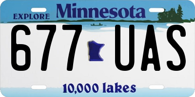 MN license plate 677UAS