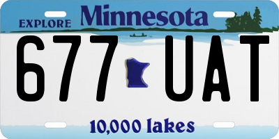 MN license plate 677UAT