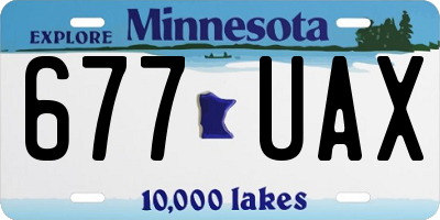 MN license plate 677UAX