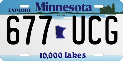 MN license plate 677UCG