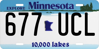 MN license plate 677UCL