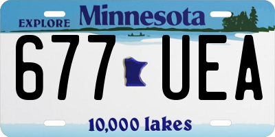 MN license plate 677UEA