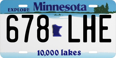 MN license plate 678LHE